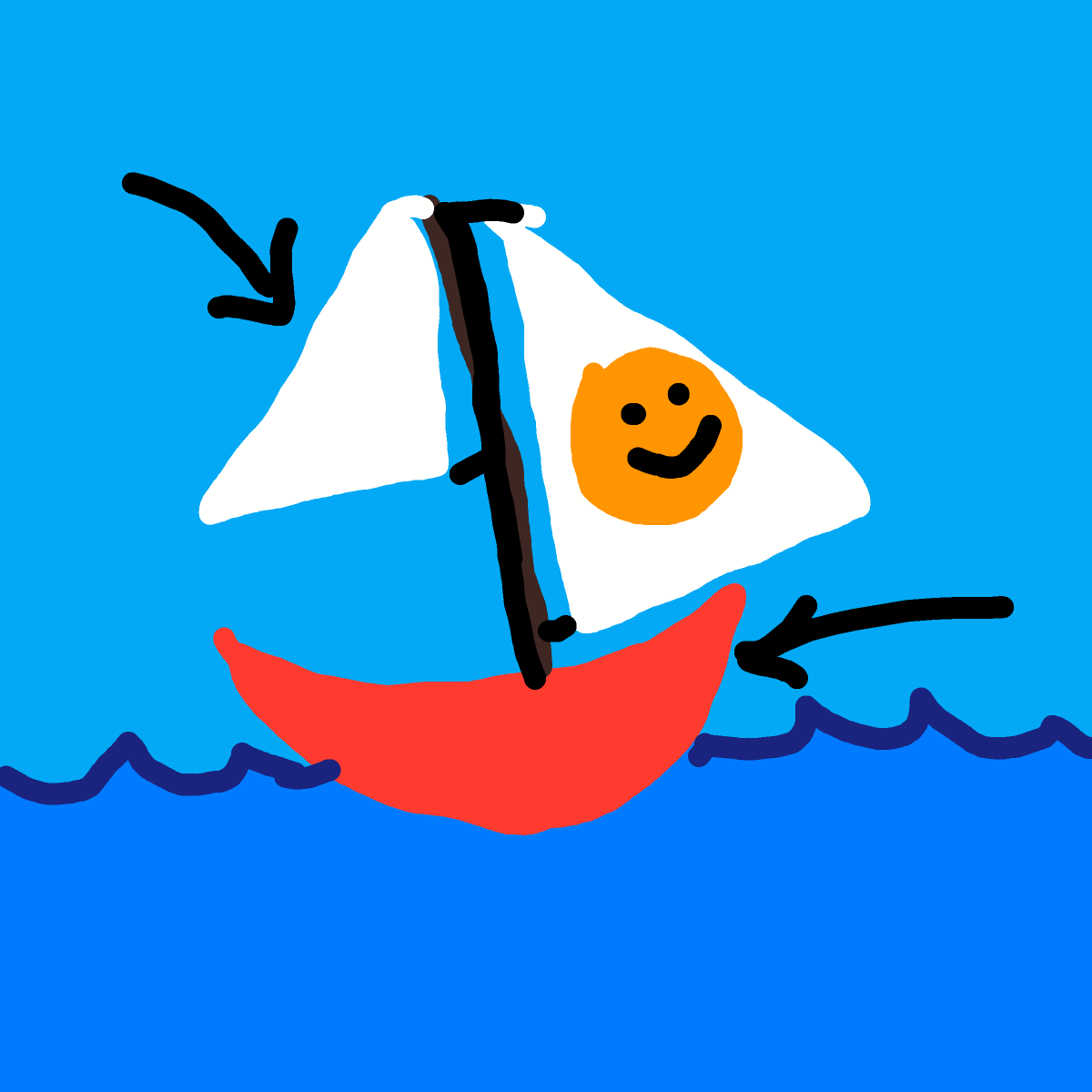Sailboat drawing by Toni27