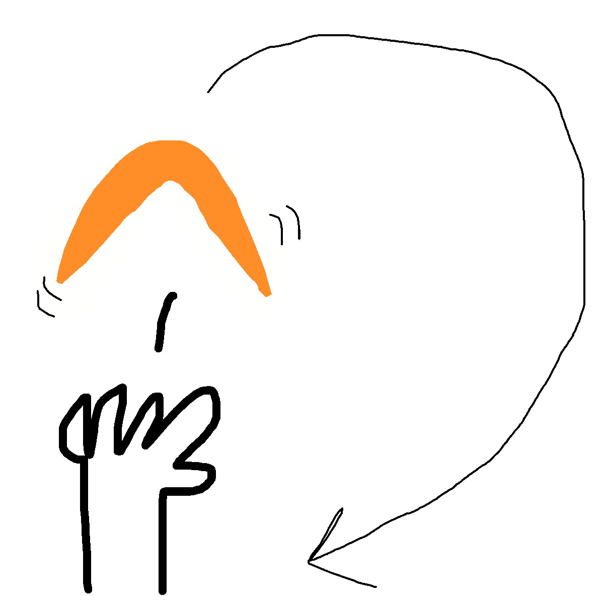 Boomerang drawing by fifi