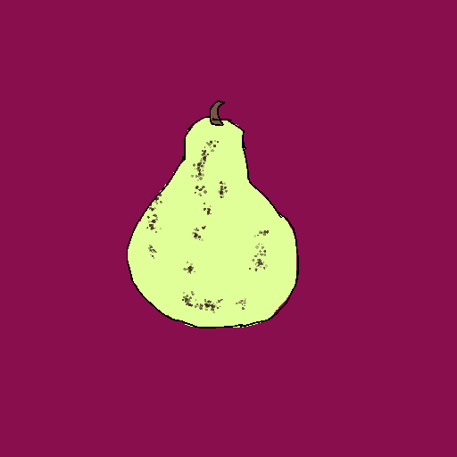 Pear drawing by pancakes palette