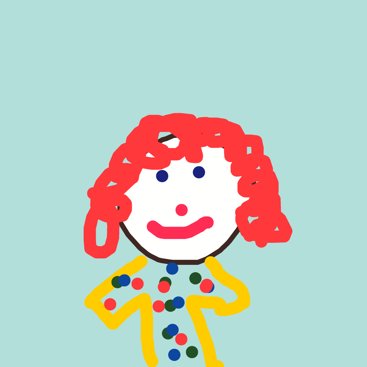 Clown drawing by jester