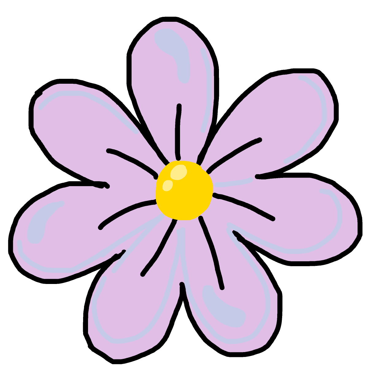 Flower drawing by spleenonlean