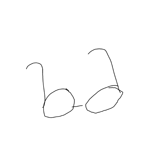 Glasses drawing by Shandi