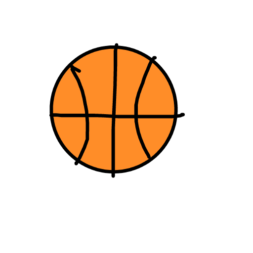 Basketball drawing by bla bla bla