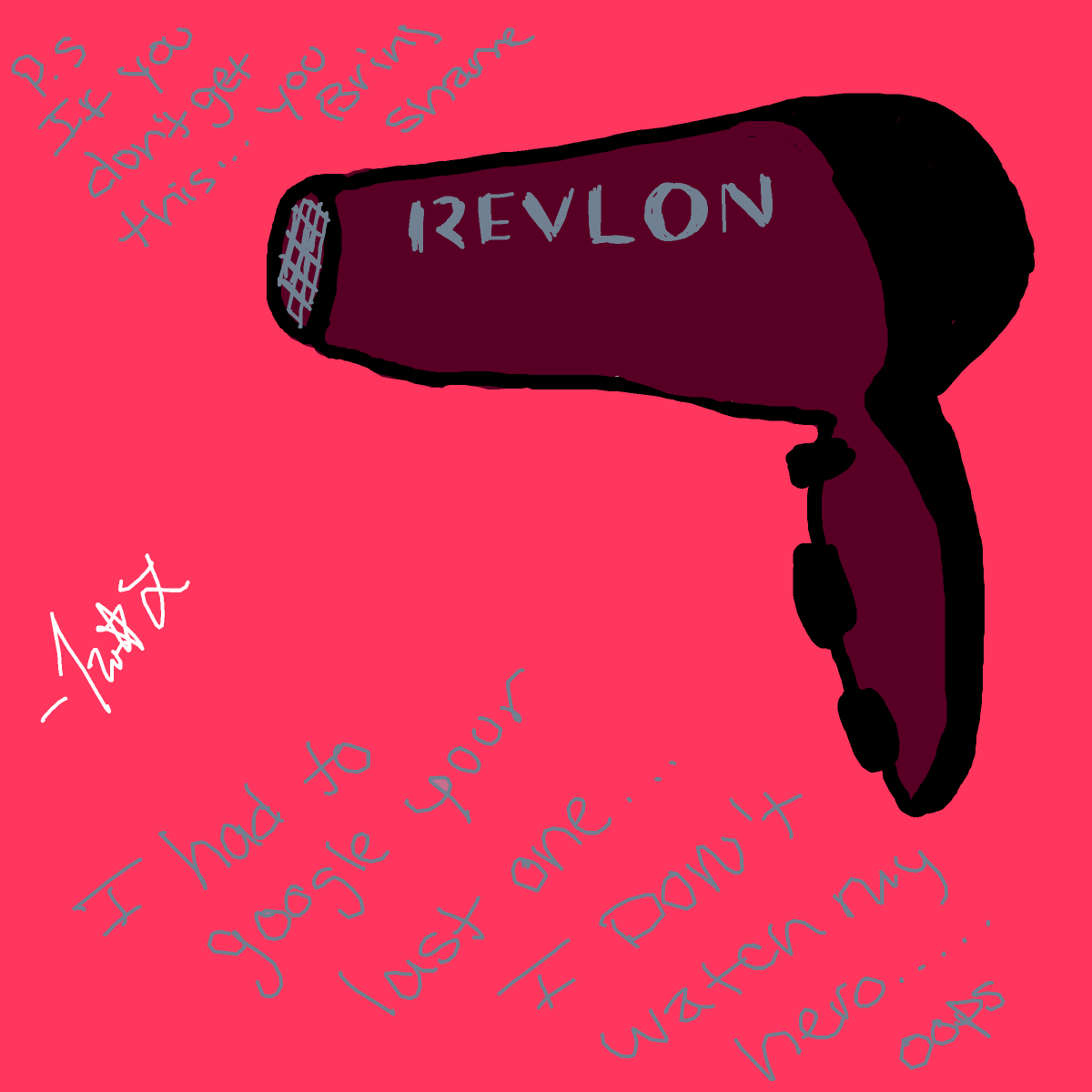 Hair Dryer drawing by tris - art _ wow