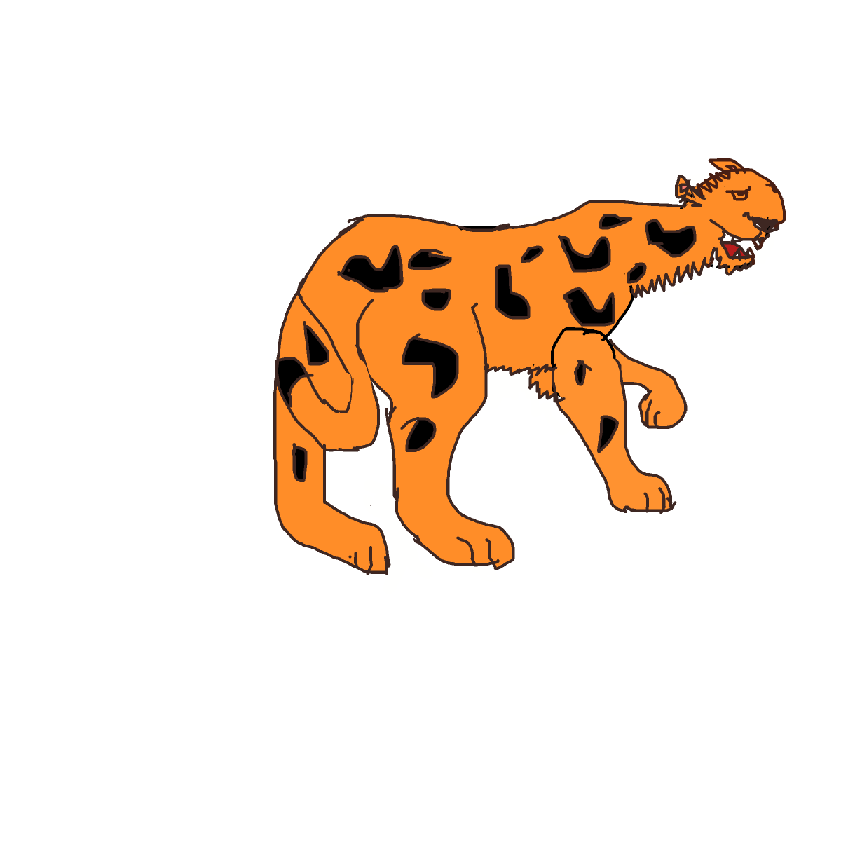 Jaguar drawing by open-zest-creator