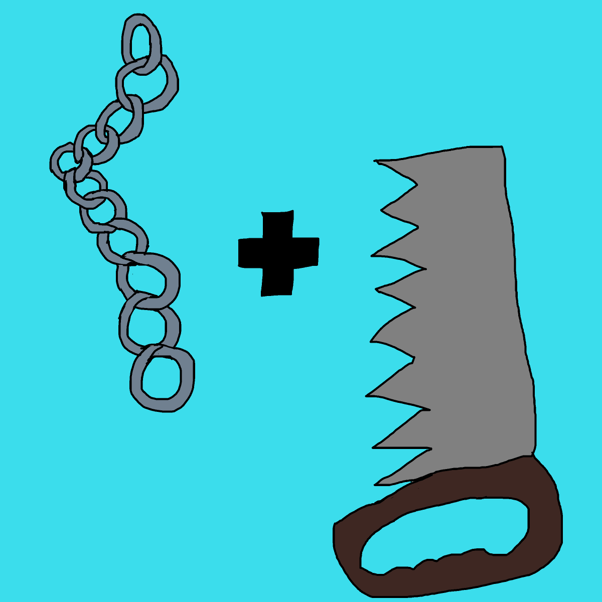Chainsaw drawing by krissywissy