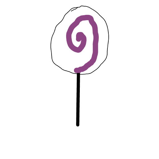Lollipop drawing by Guardianoflives