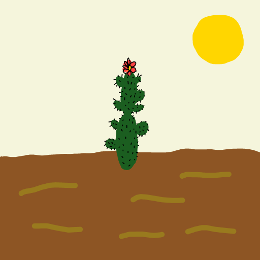 Cactus drawing by godor