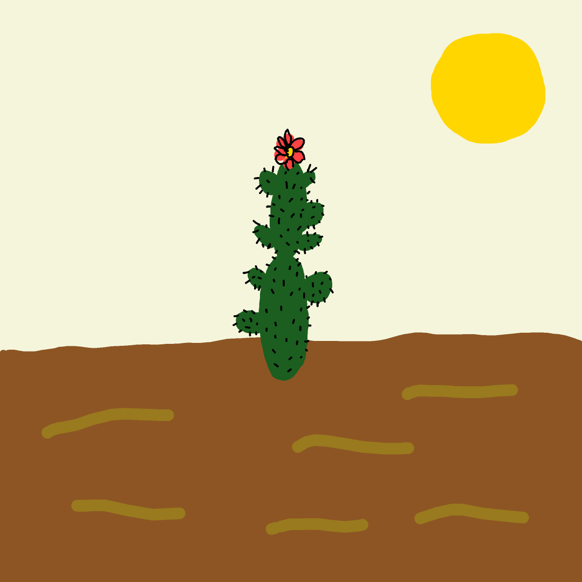 Cactus drawing by godor