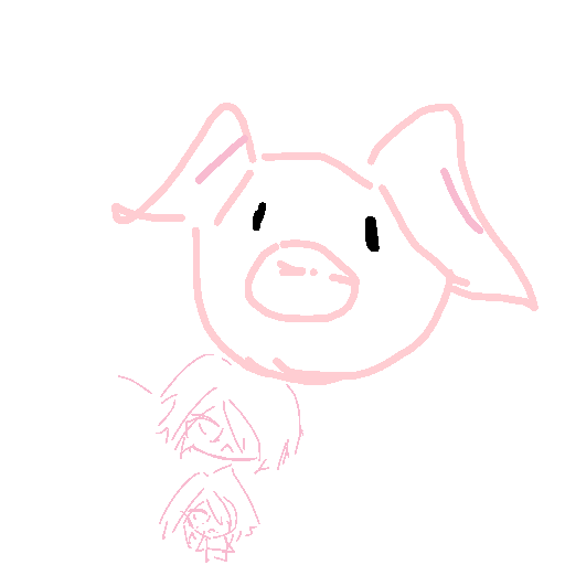 Porky Pig drawing by mi_feng_wang