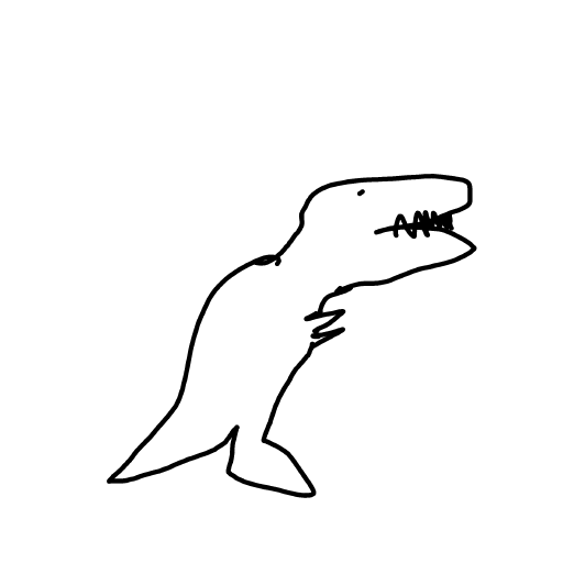 T-Rex drawing by Shew