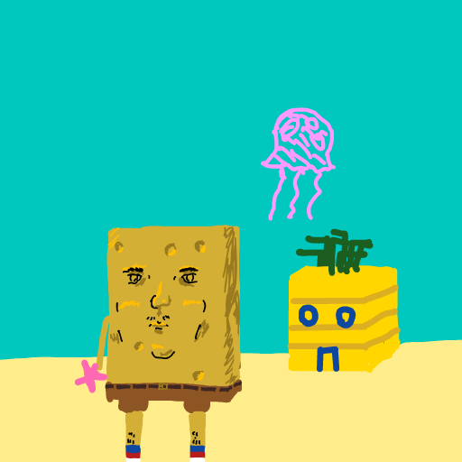 SpongeBob drawing by godor