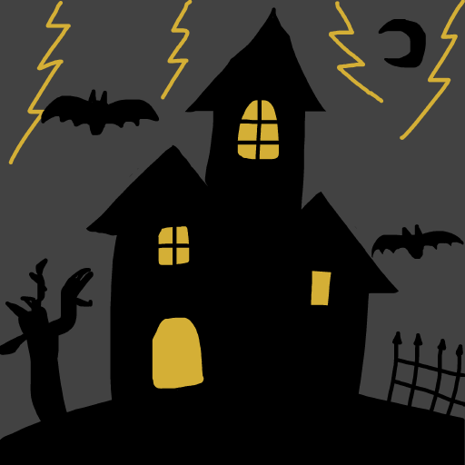 Haunted House drawing by jashezilla