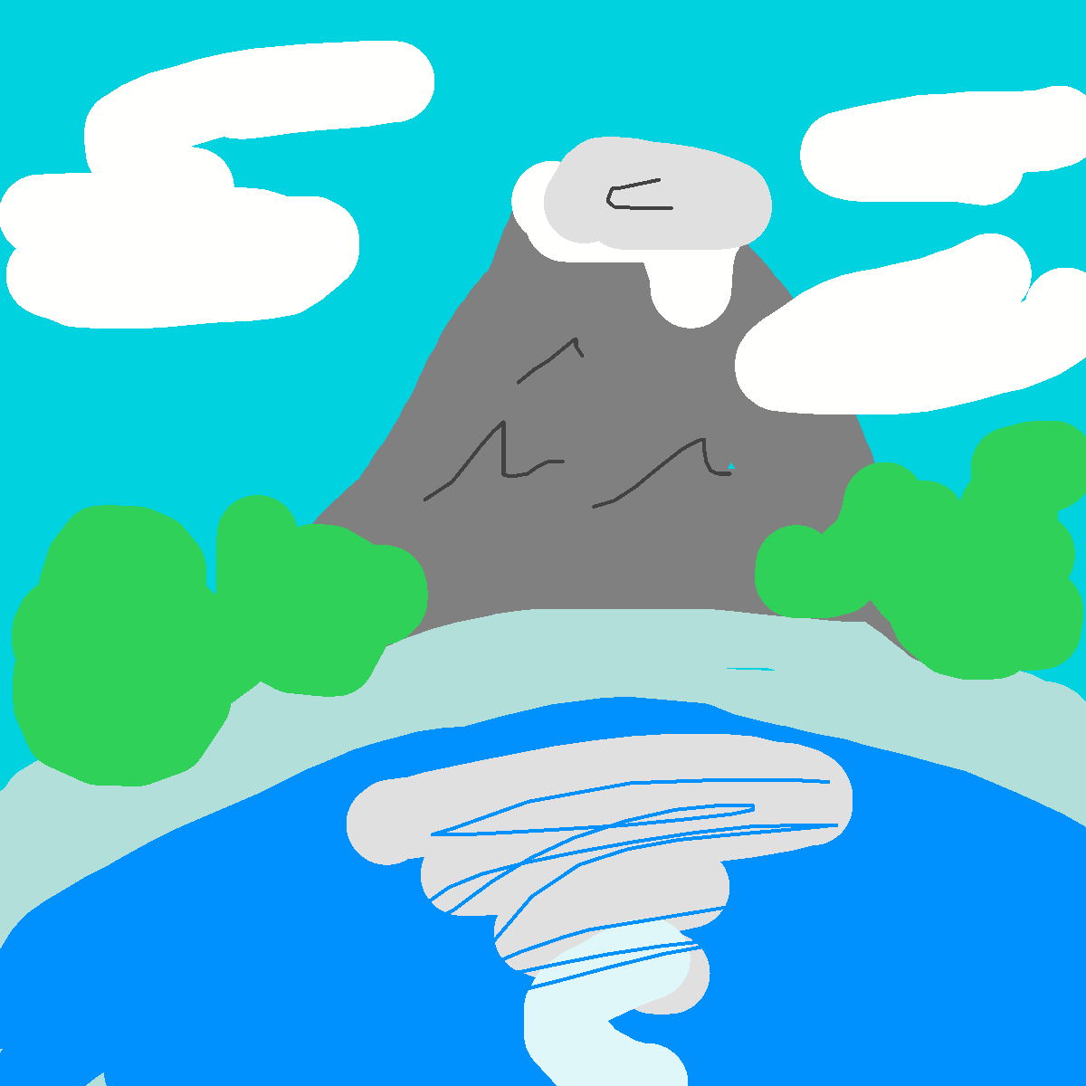 Mount Fuji drawing by knoxy