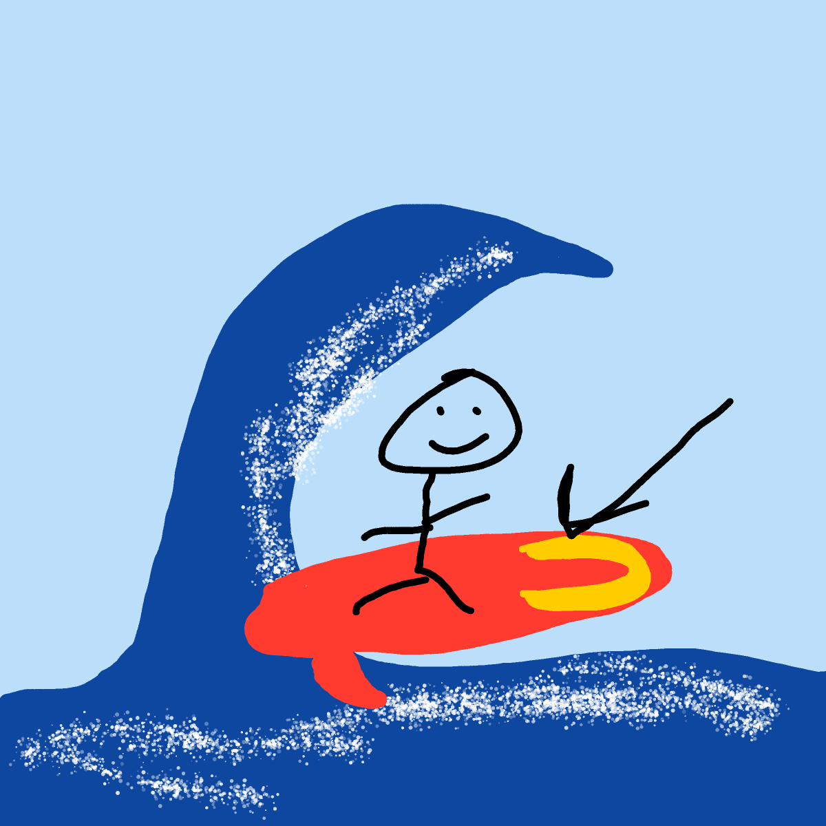 Surfboard drawing by ismael