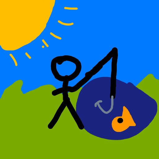 Fishing drawing by base-just-king