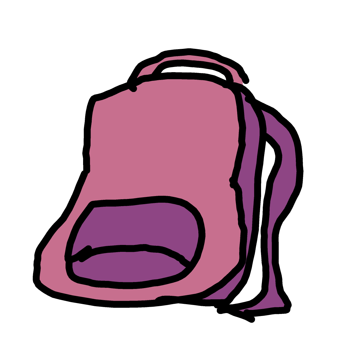 Backpack drawing by Juliezzz
