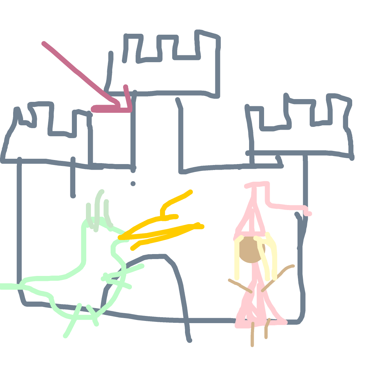Castle drawing by a_dawg