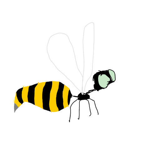 Wasp drawing by Guardianoflives