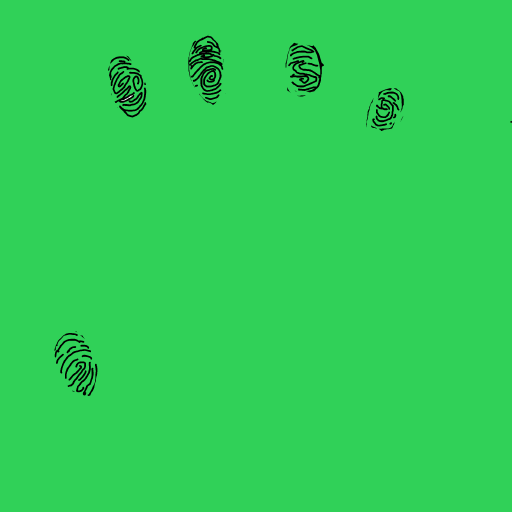 Fingerprint drawing by lala