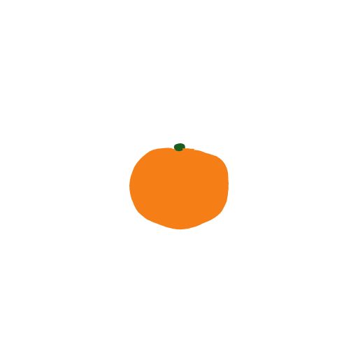 Orange drawing by Cwis448