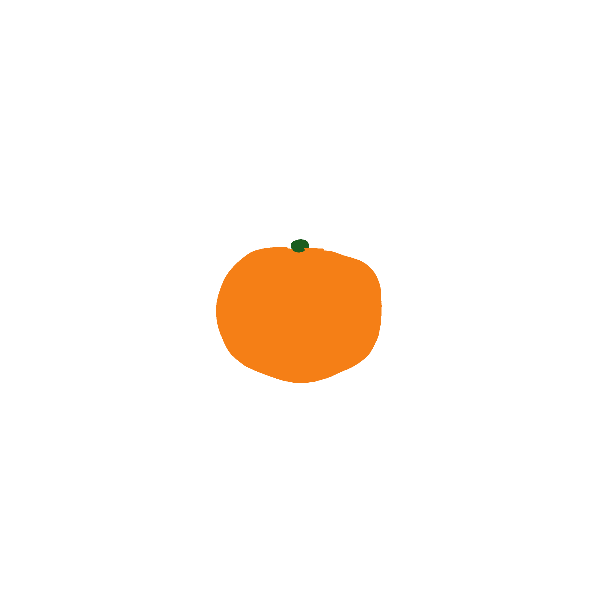 Orange drawing by Cwis448