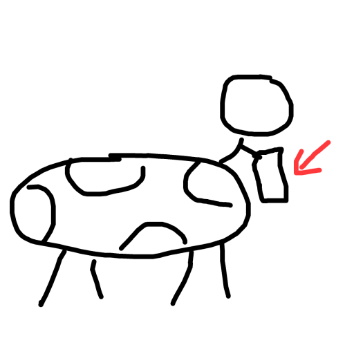 Cowbell drawing by bia