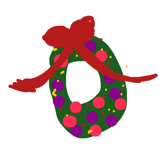 Wreath drawing by vivid-color-style