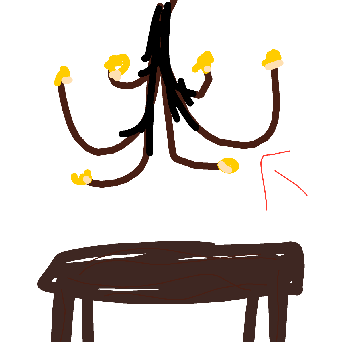 Chandelier drawing by kckitty