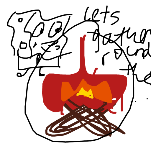 Campfire drawing by tittychakras