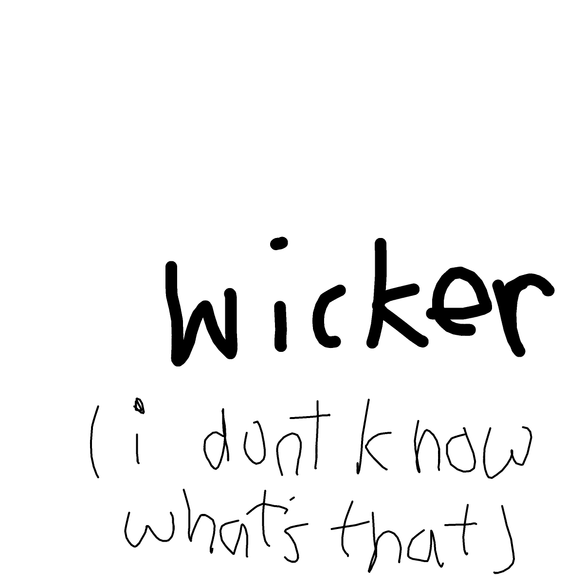 Wicker drawing by m11crowave