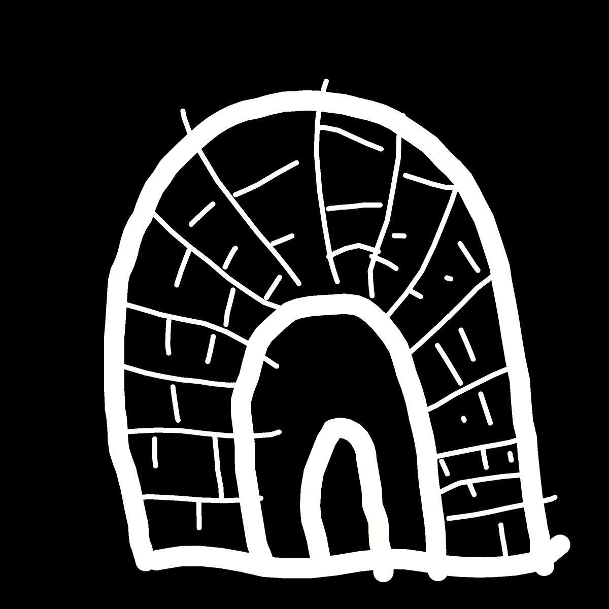 Igloo drawing by Bri3