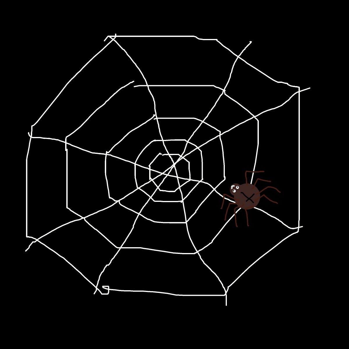Spider Web drawing by japsie