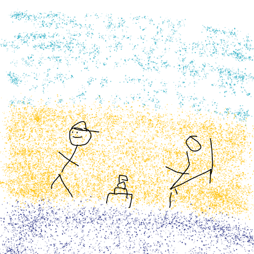Beach drawing by sea-wave-artist