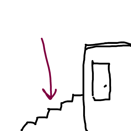 Stairs drawing by grand-bold-peak