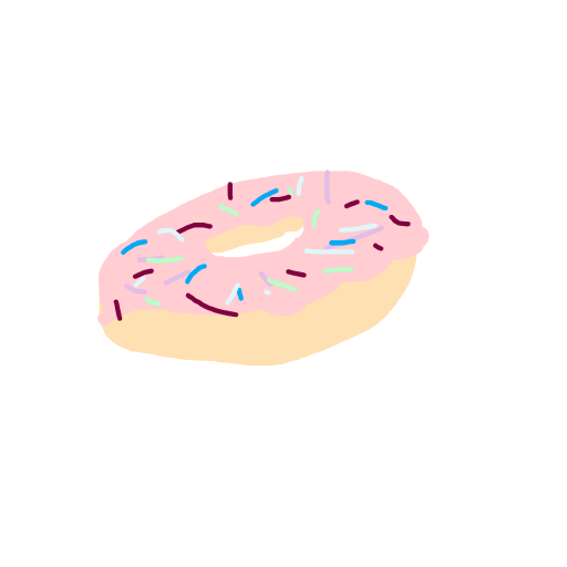Donut drawing by aqua-clear-camp