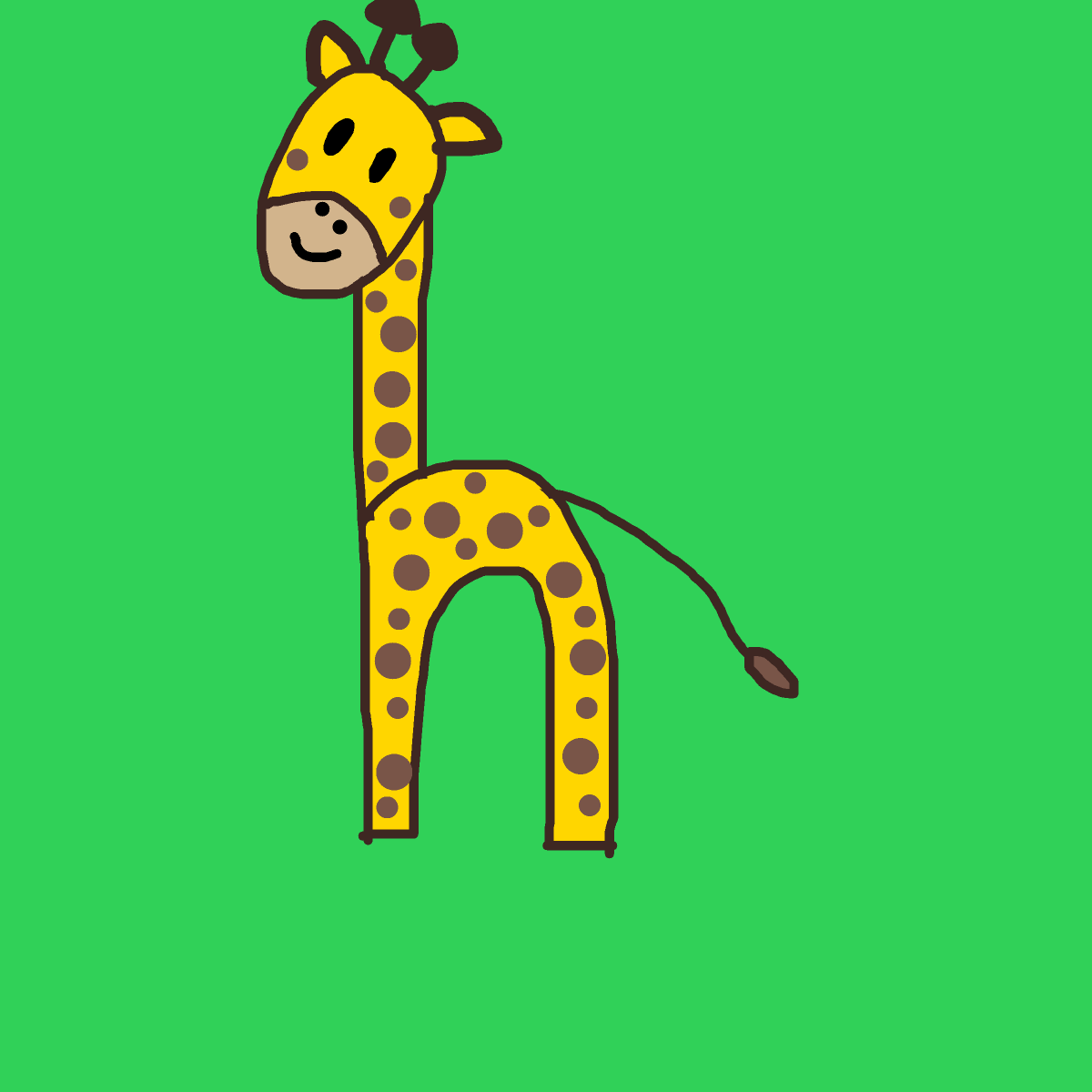 Giraffe drawing by dan