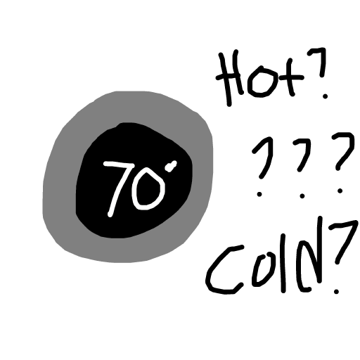 Thermostat drawing by wave-zest-painter