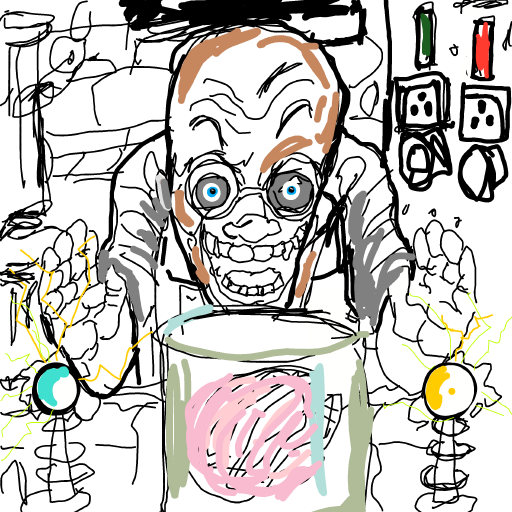 Mad Scientist drawing by ninja