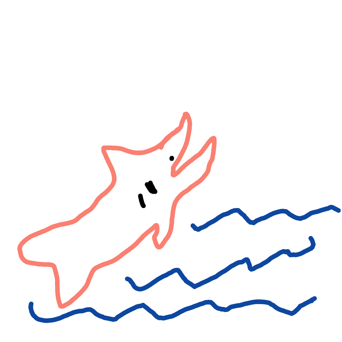 Salmon drawing by Shandi
