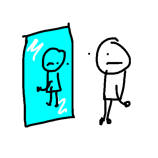 Mirror drawing by macaronimiles