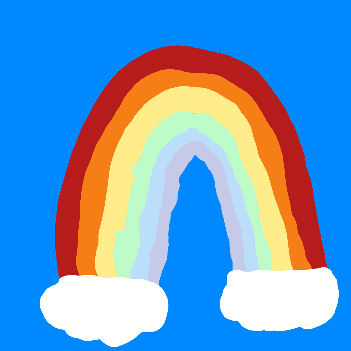 Rainbow drawing by alpha-base-print