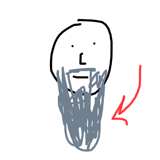 Beard drawing by hatben
