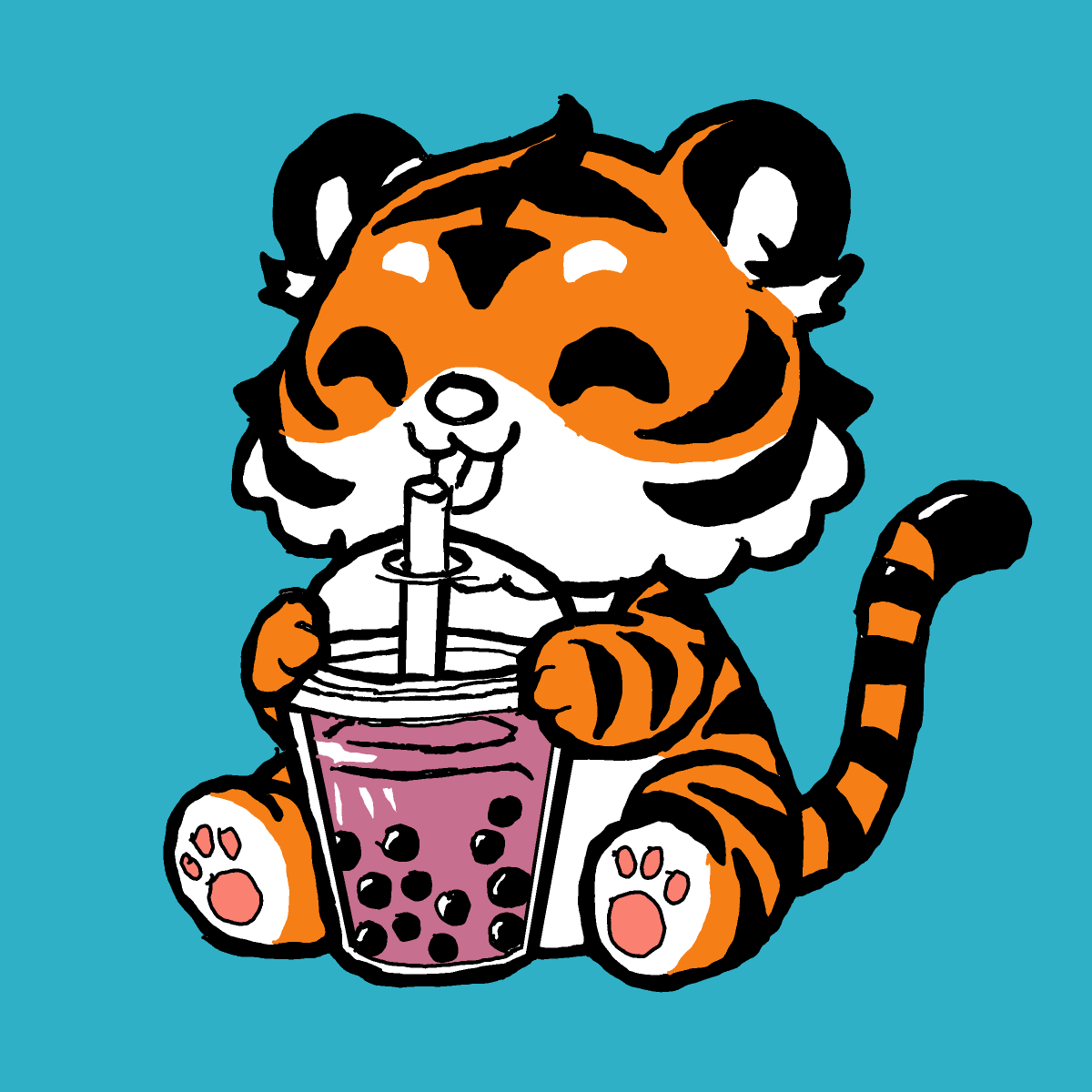 Tiger drawing by Guardianoflives