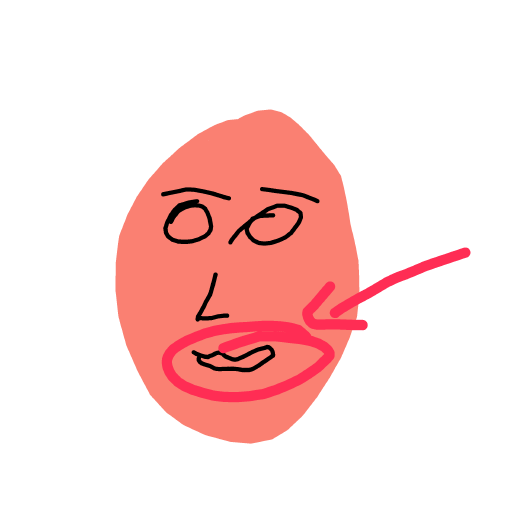 Mouth drawing by Nuss
