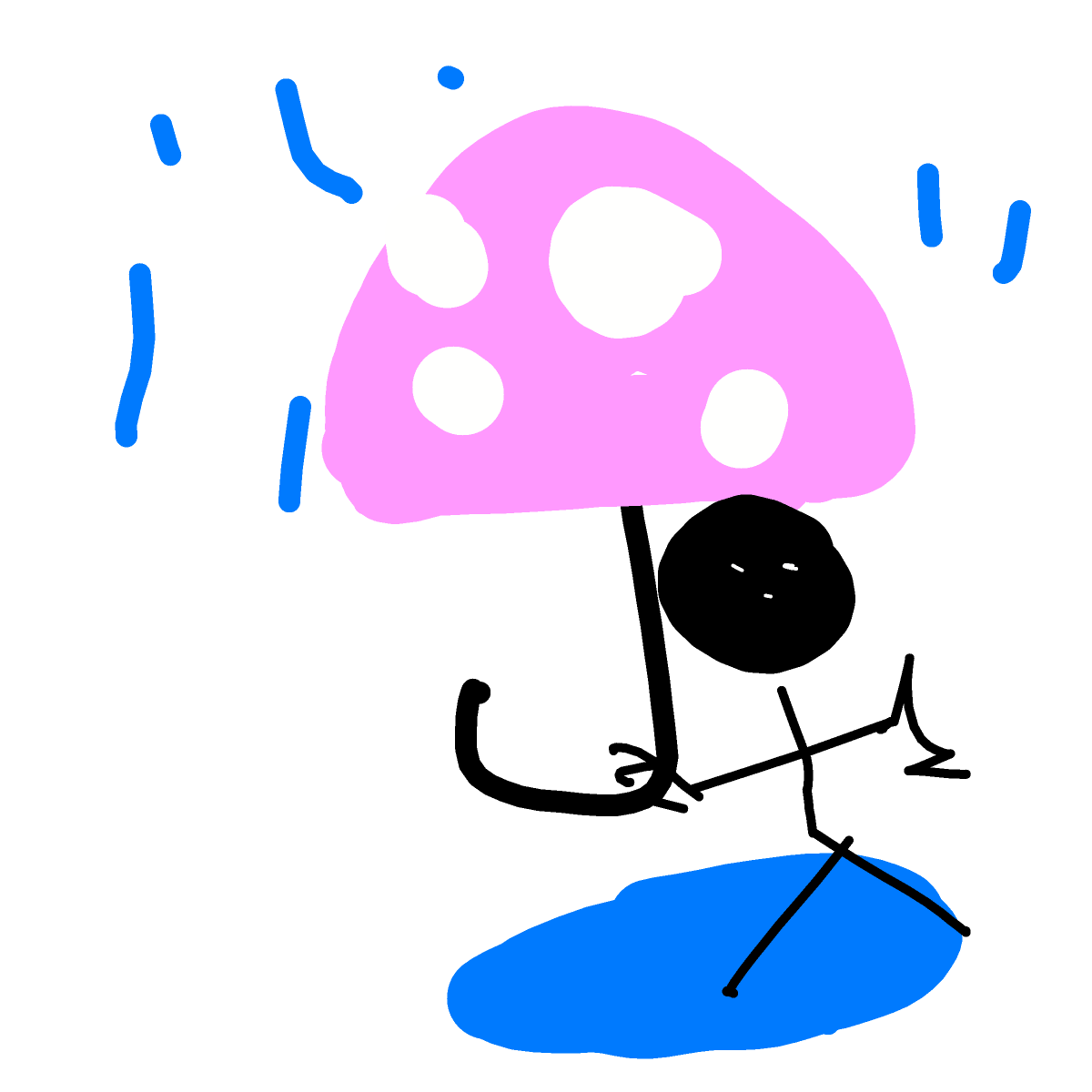 Umbrella drawing by deacspearson