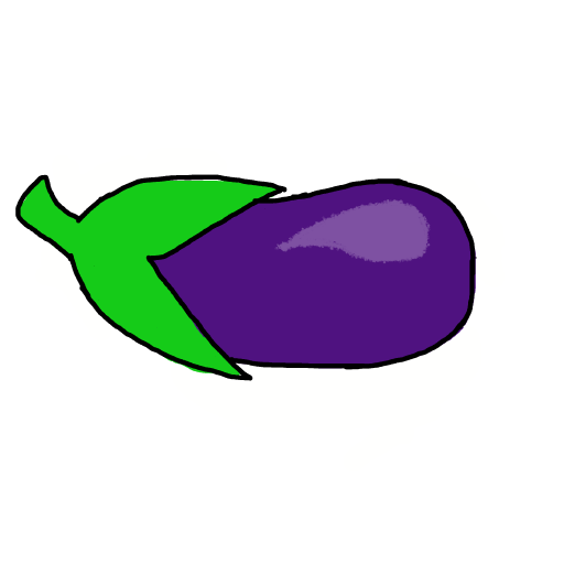 Eggplant drawing by holly