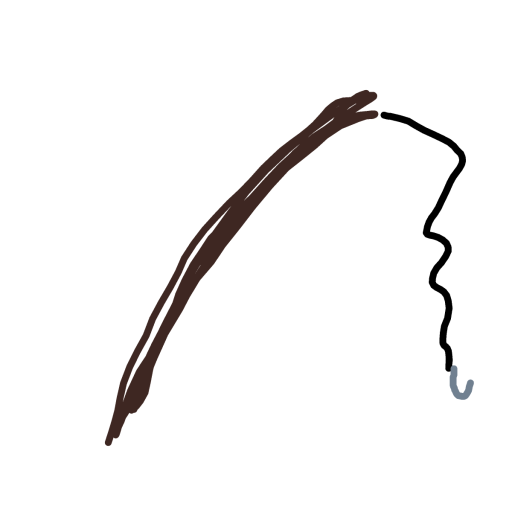 Fishing Rod drawing by Bri3