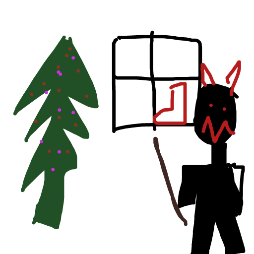 Krampus drawing by matea
