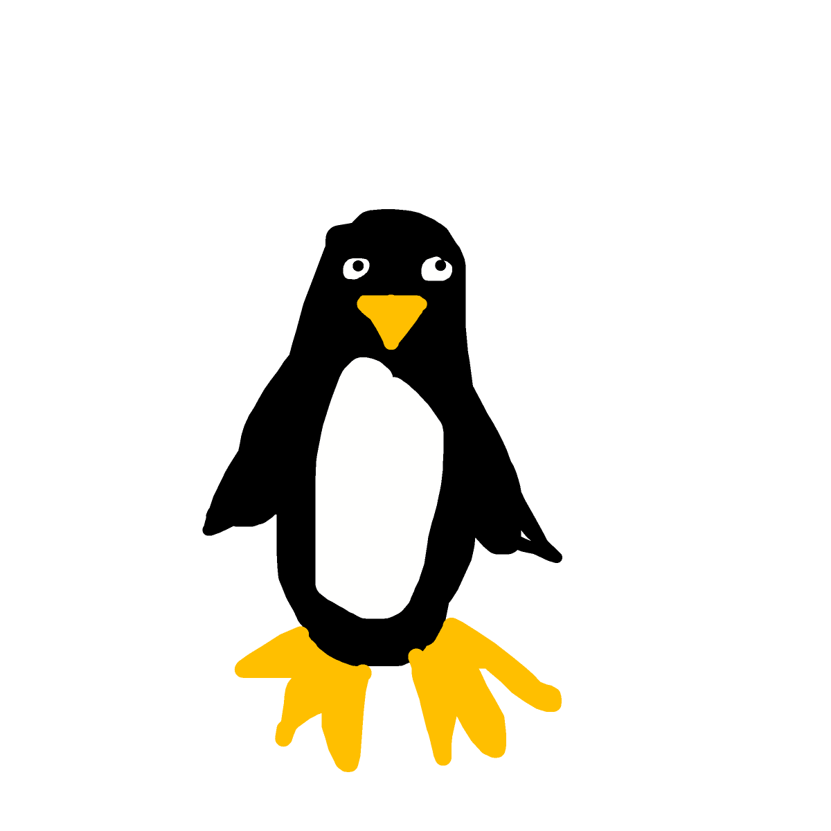 Penguin drawing by izball
